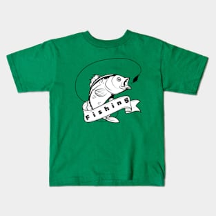 fishing. Kids T-Shirt